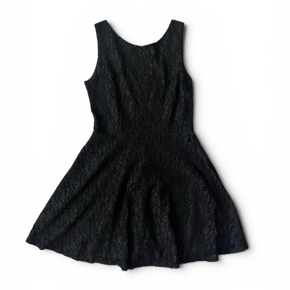 SPEECHLESS Black Lace Skater Dress Size 9